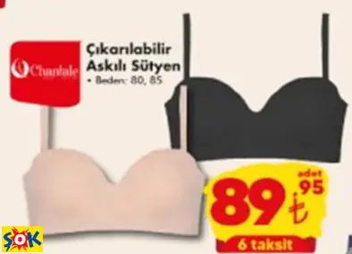 CHANTALE ÇIKARILABİLİR ASKILI SÜTYEN CHANTALE ÇIKARILABİLİR ASKILI SÜTYEN